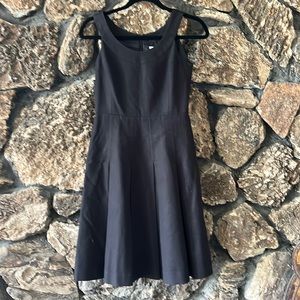 Calvin Klein black pleated dress
